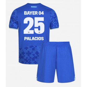 Dětské fotbalový komplet Bayer Leverkusen Exequiel Palacios #25 Tretí košile 2025-26 Krátkým Rukávem